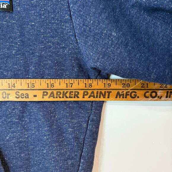 Patagonia Men's P-6 Label French Terry Full-Zip Hoody Jacket Blue XS - Picture 5 of 8